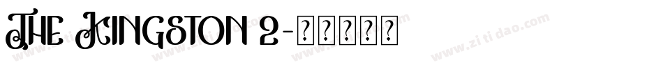 The Kingston 2字体转换
